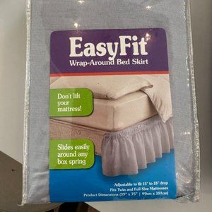 EasyFit Bed Skirt Gray - NEW Twin & Full